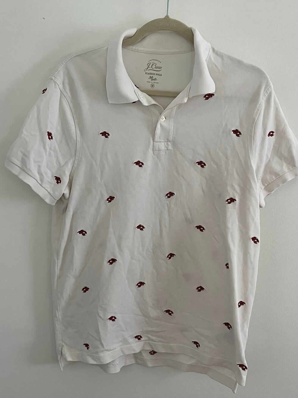 J Crew Lobster Polo - Medium